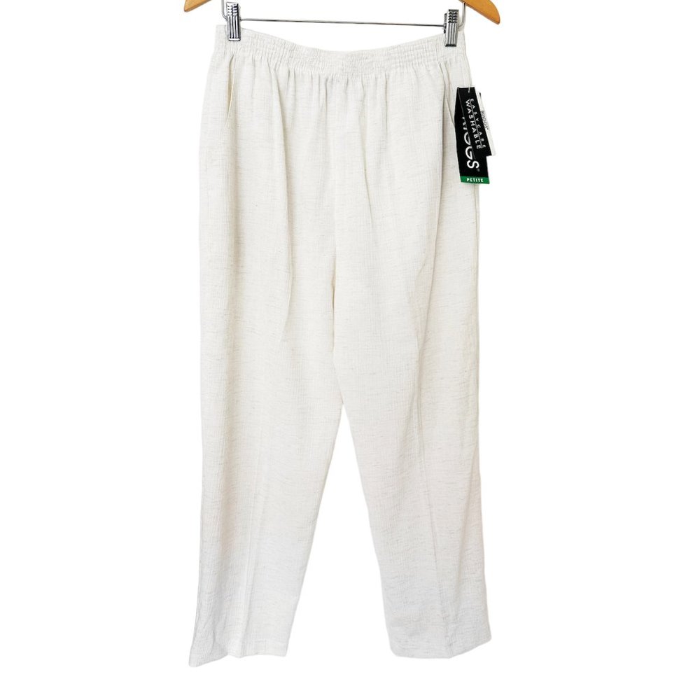 Briggs Petite Cream Stretch Pants - Picture 1 of 3